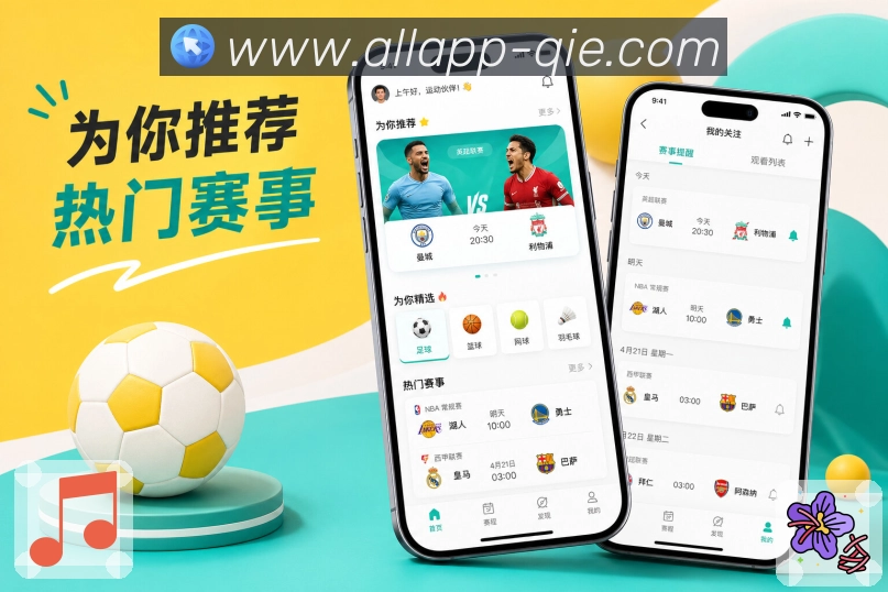 企鹅体育App亮点界面:赛程、比分、数据与互动